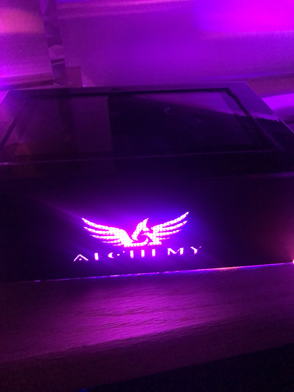 Early prototype with lighting that was too intense